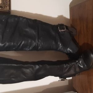 Nine West vintage America collection knee high back zipper with buckle boots